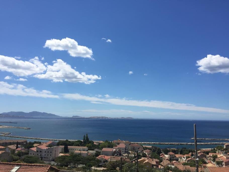 Superbe Terrasse Avec Vue Panoramique Sur La Mer มาร์กเซย ภายนอก รูปภาพ