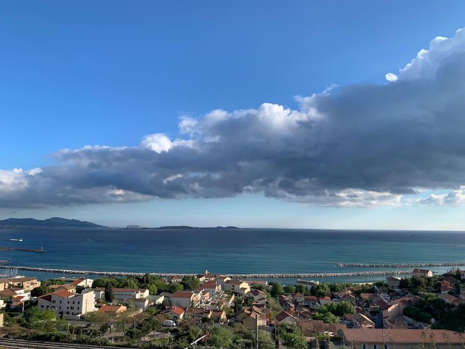 Superbe Terrasse Avec Vue Panoramique Sur La Mer มาร์กเซย ภายนอก รูปภาพ